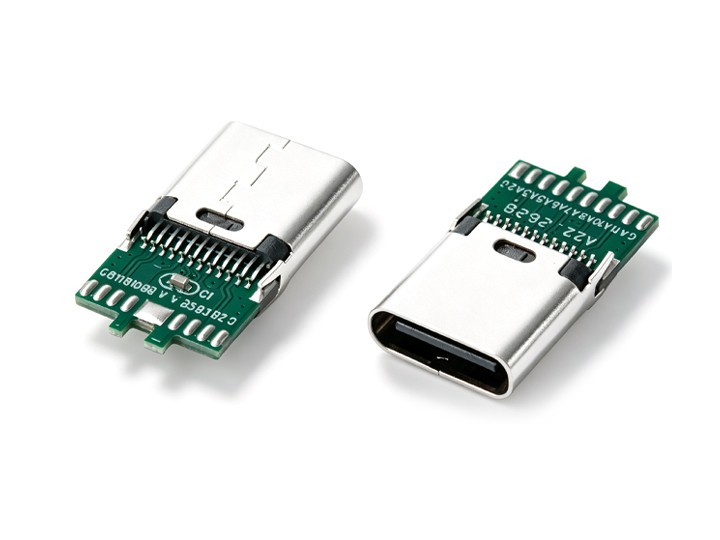 USB4 对绞夹板母头连接器